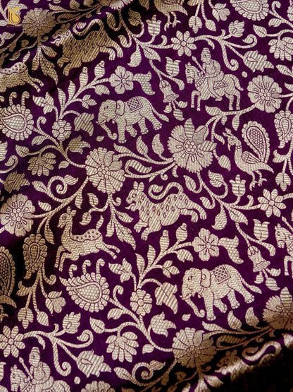 Handloom Banarasi Katan Silk Shikargah Dupatta