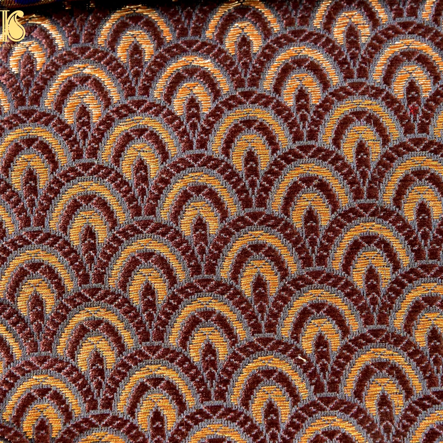 Banarasi Semi Silk Fabric Jacquard Weaving