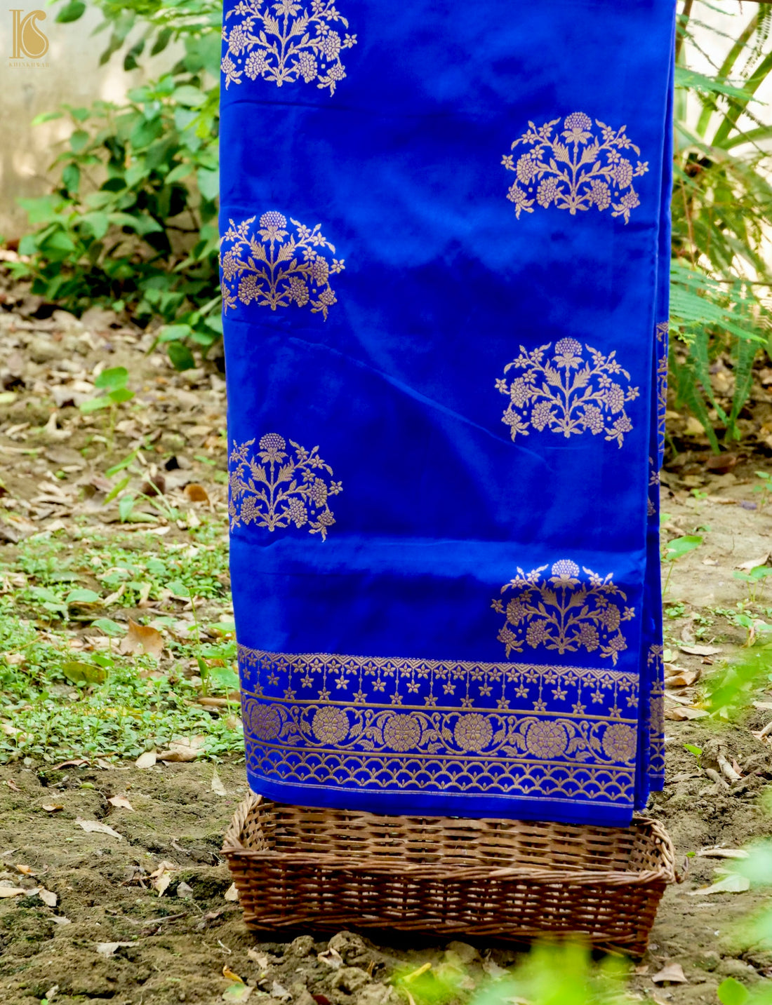 Handwoven Pure Sateen Silk Kadwa Banarasi Saree