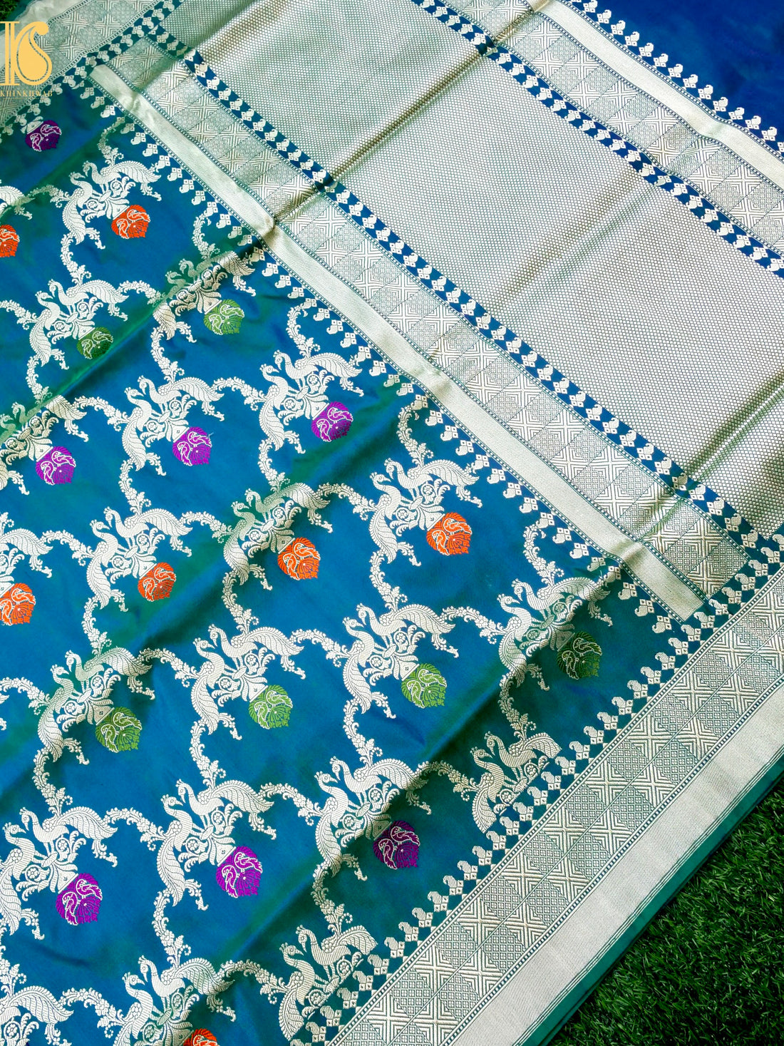 Banarasi Katan Silk Handwoven Kadwa Jaal Saree