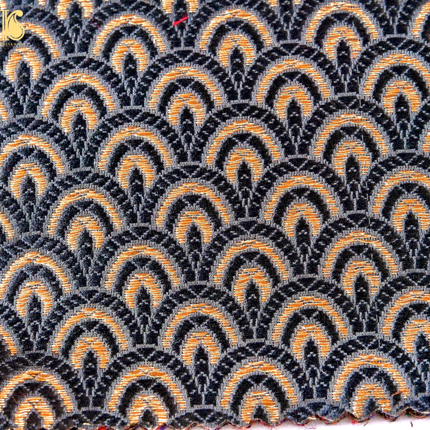 Banarasi Semi Silk Fabric Jacquard Weaving