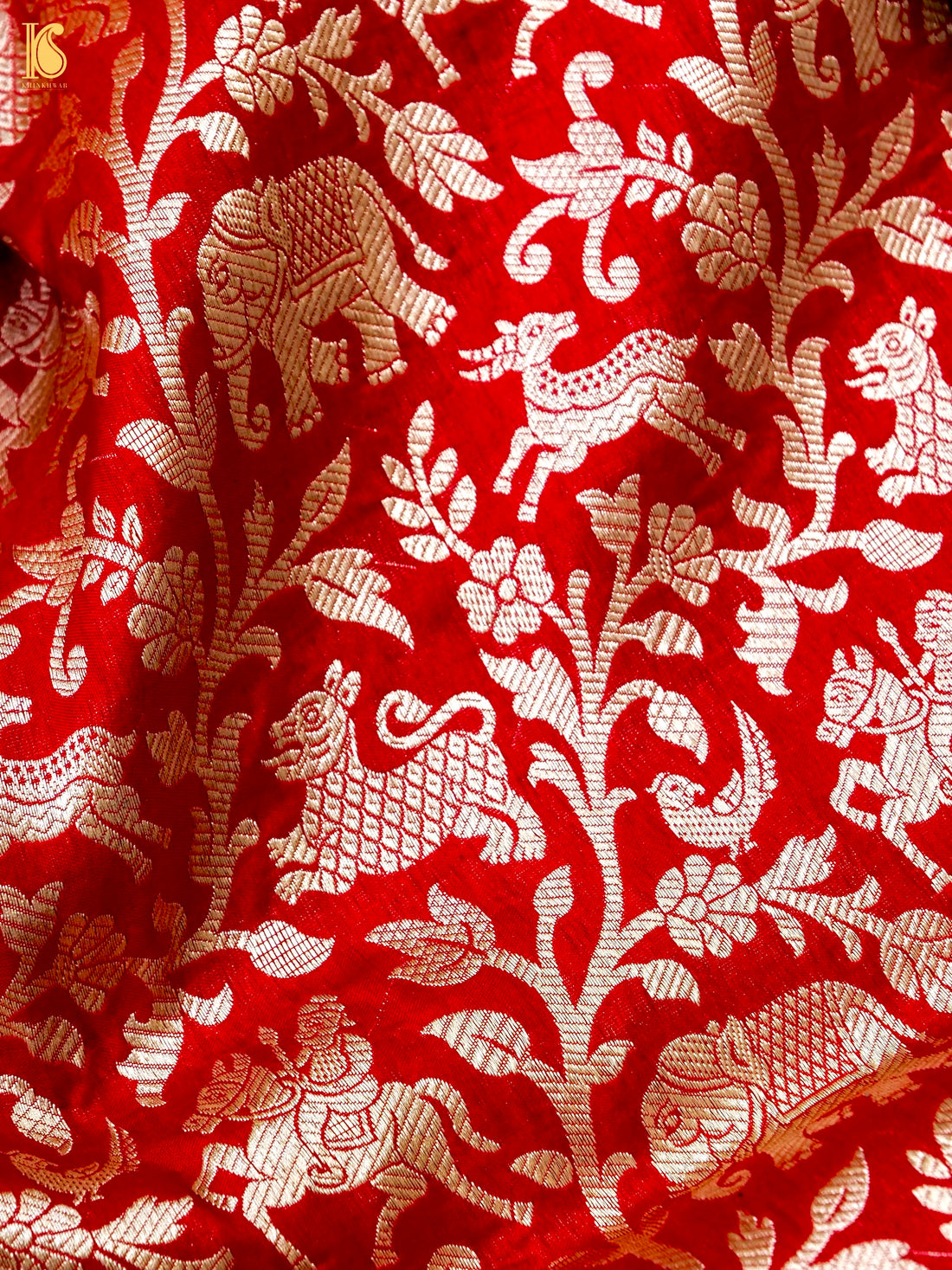 Handloom Banarasi Katan Silk Shikargah Dupatta