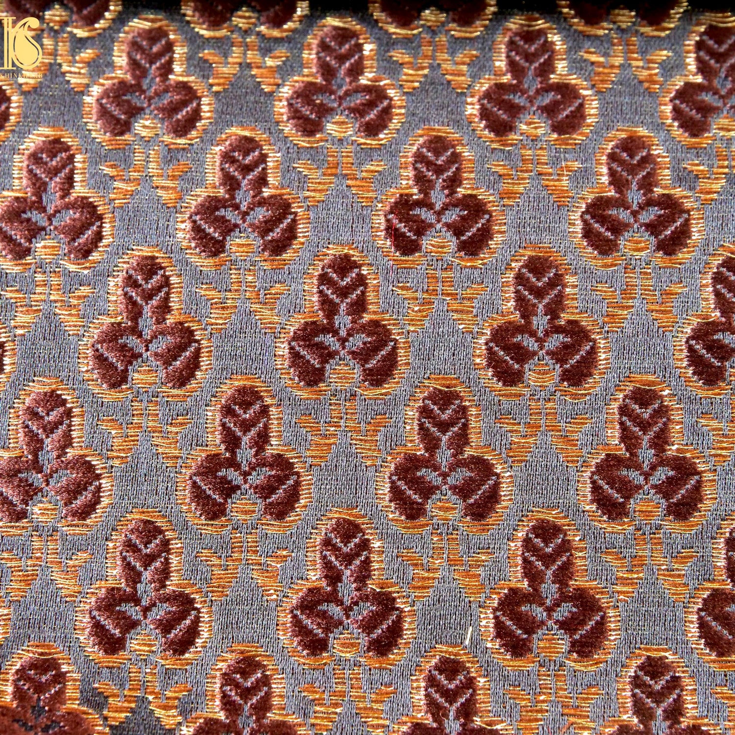 Banarasi Semi Silk Fabric Jacquard Weaving