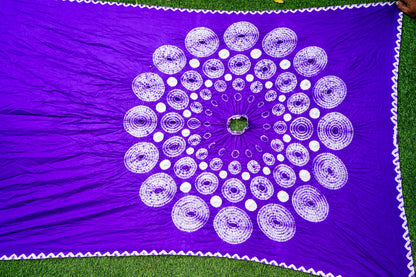 Handwoven Pure Silk Maharani Bandhani Hands Free Saree
