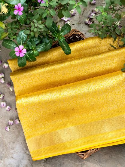 Handloom Banarasi Katan Silk Zari Tanchoi Saree