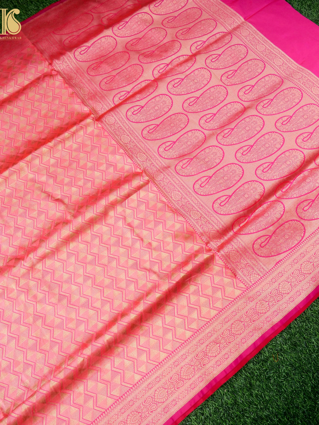 Handloom Banarasi Katan Silk Zari Tanchoi Saree