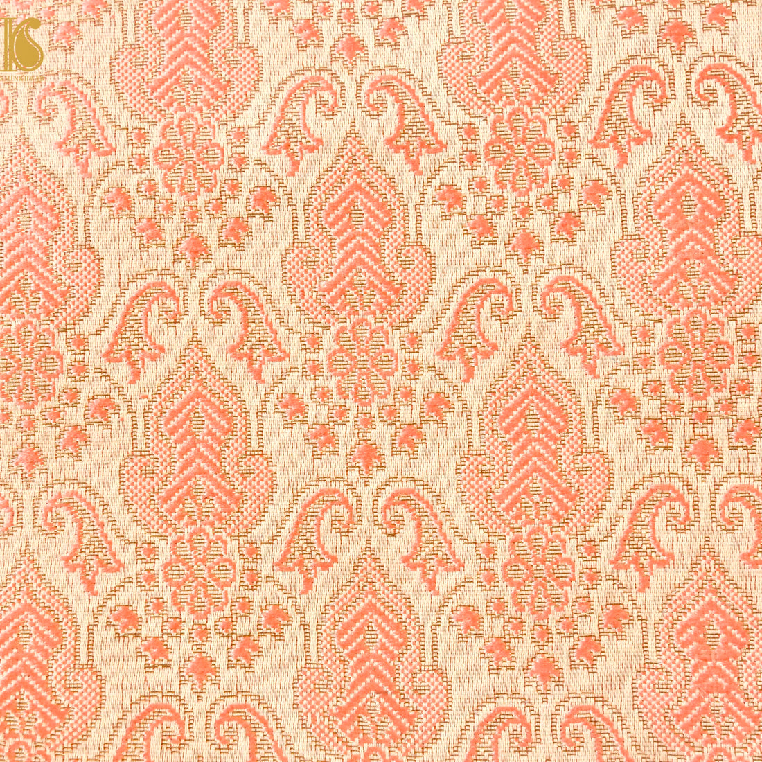 Banarasi Semi Silk Fabric Jacquard Weaving