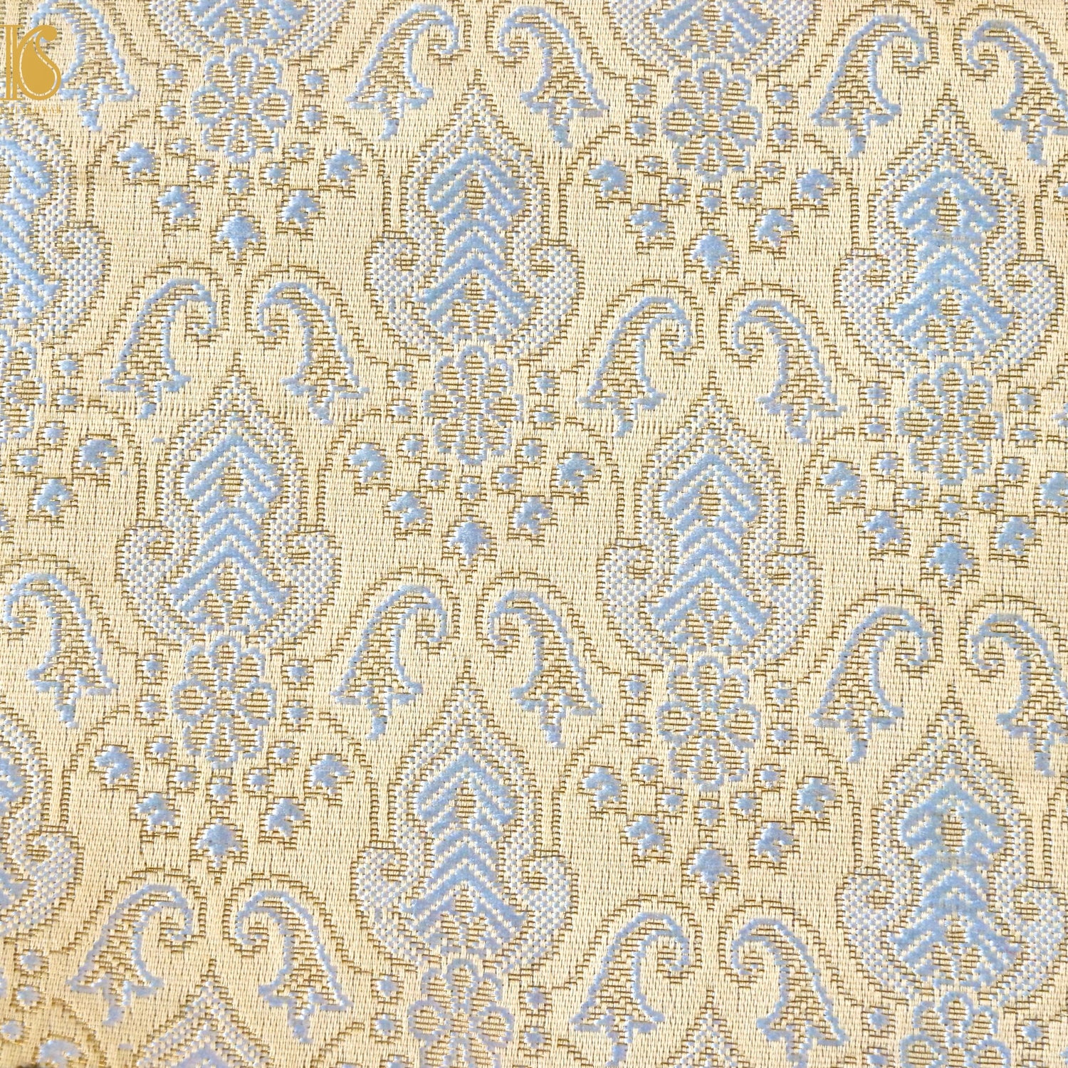 Banarasi Semi Silk Fabric Jacquard Weaving