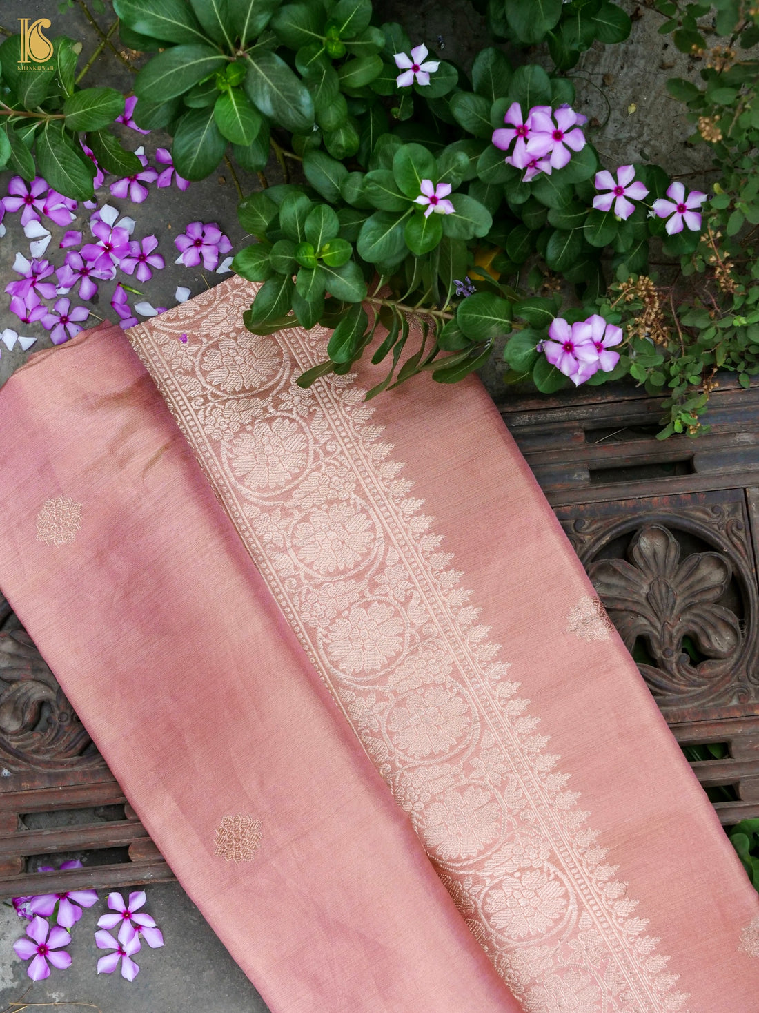Handloom Banarasi Pure Silk Tissue Kadwa Ektara Saree