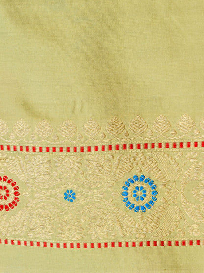 Banarasi Handloom Pure Katan Silk Kadwa Saree