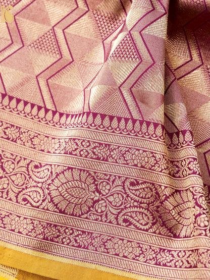 Handloom Banarasi Katan Silk Zari Tanchoi Saree