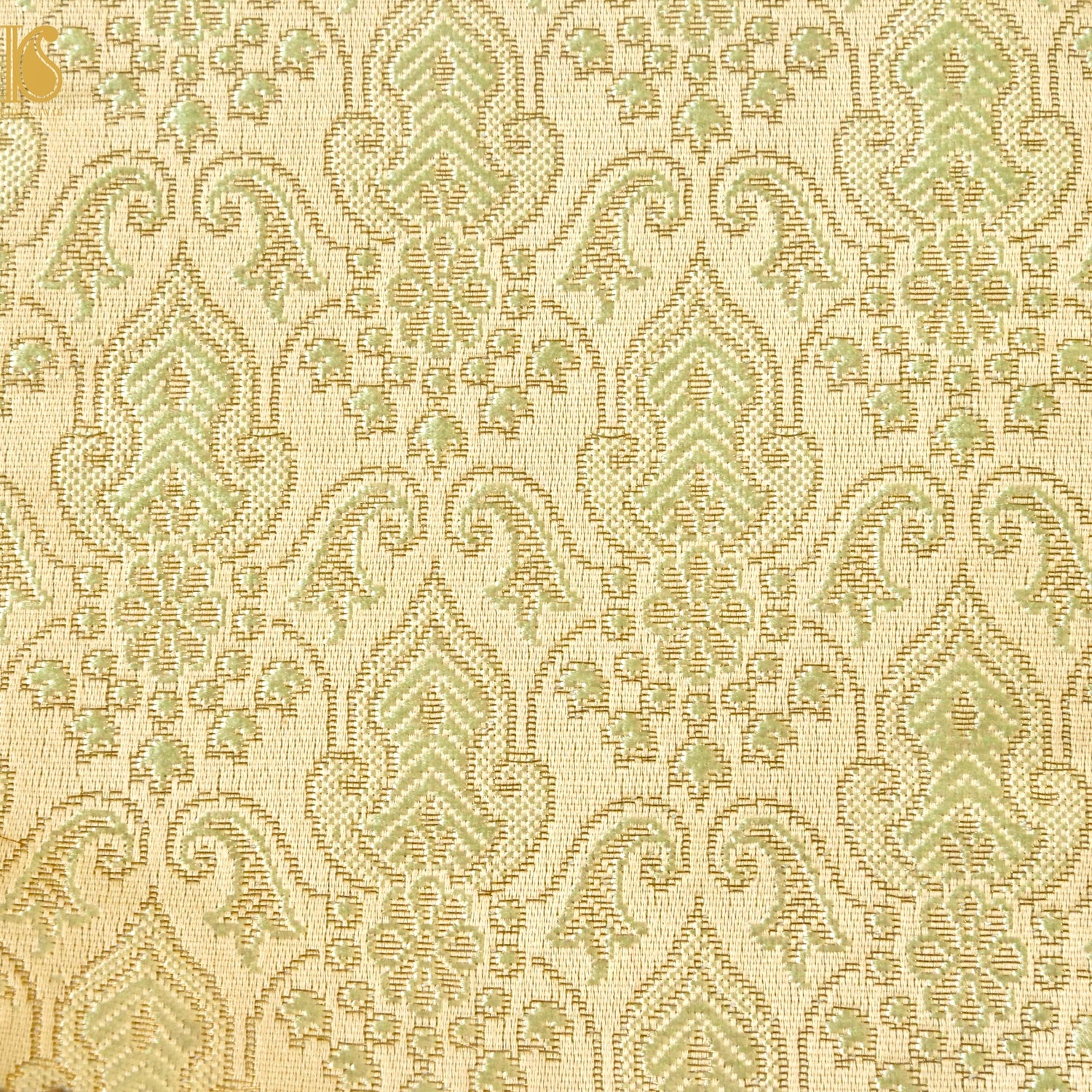 Banarasi Semi Silk Fabric Jacquard Weaving