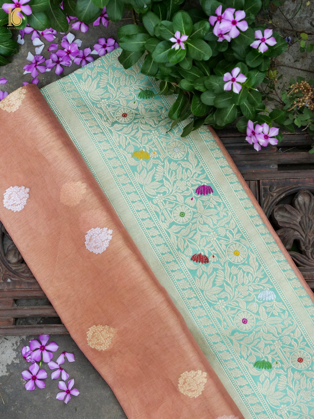 Handloom Banarasi Pure Silk Tissue Kadwa Saree