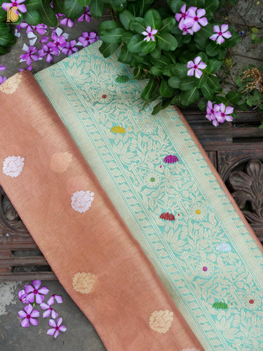 Handloom Banarasi Pure Silk Tissue Kadwa Saree