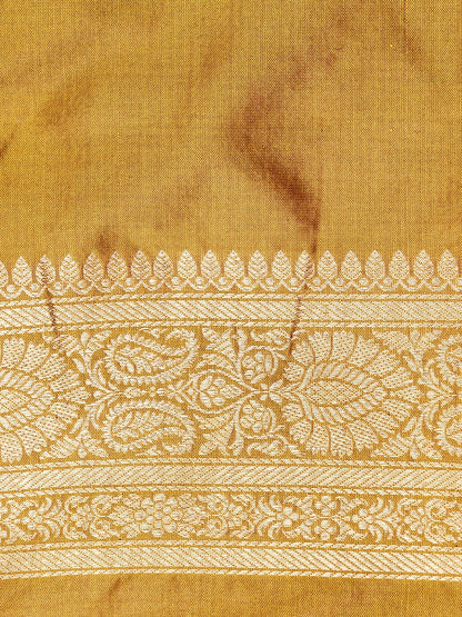 Handloom Banarasi Katan Silk Zari Tanchoi Saree