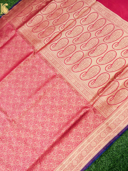 Handloom Banarasi Katan Silk Zari Tanchoi Saree