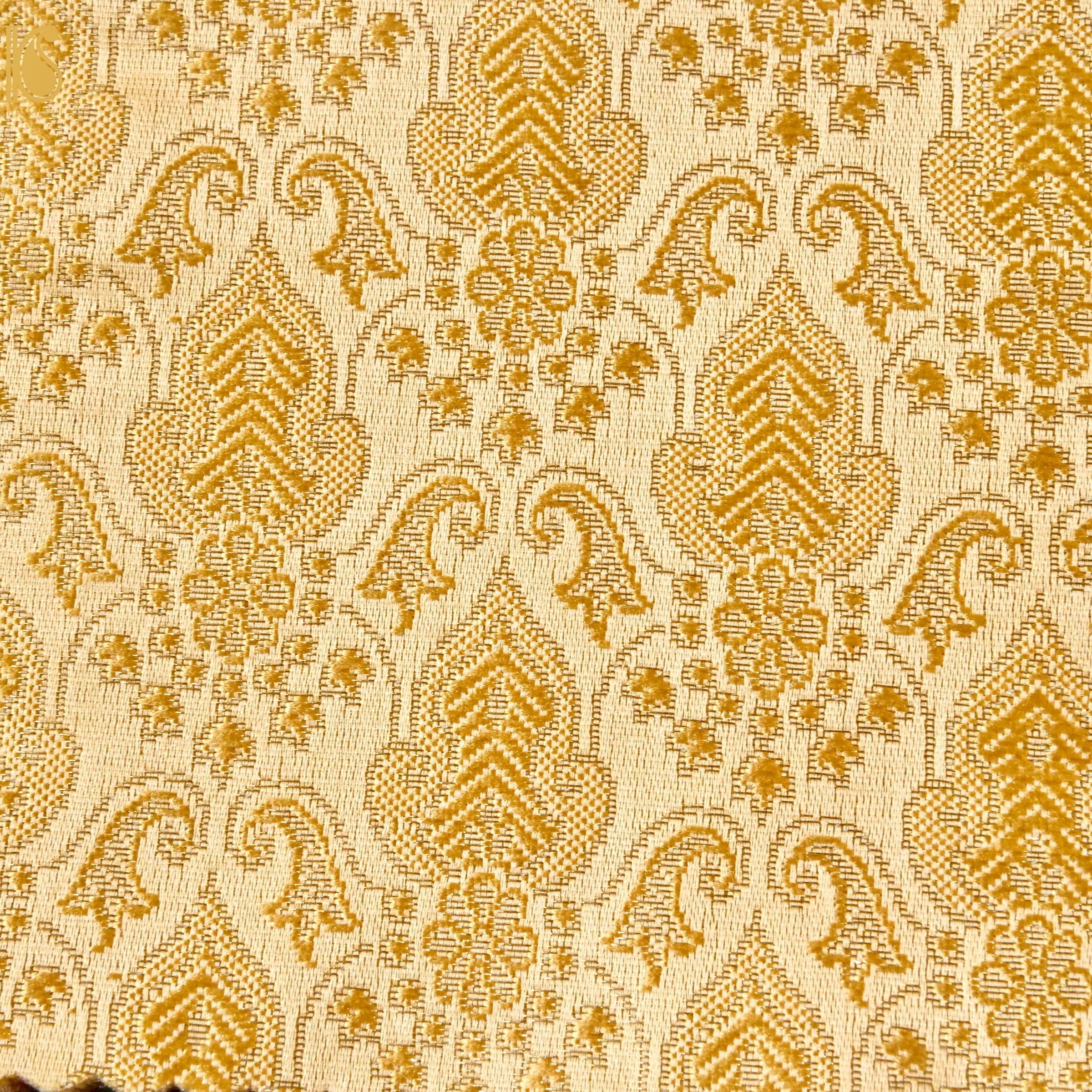 Banarasi Semi Silk Fabric Jacquard Weaving