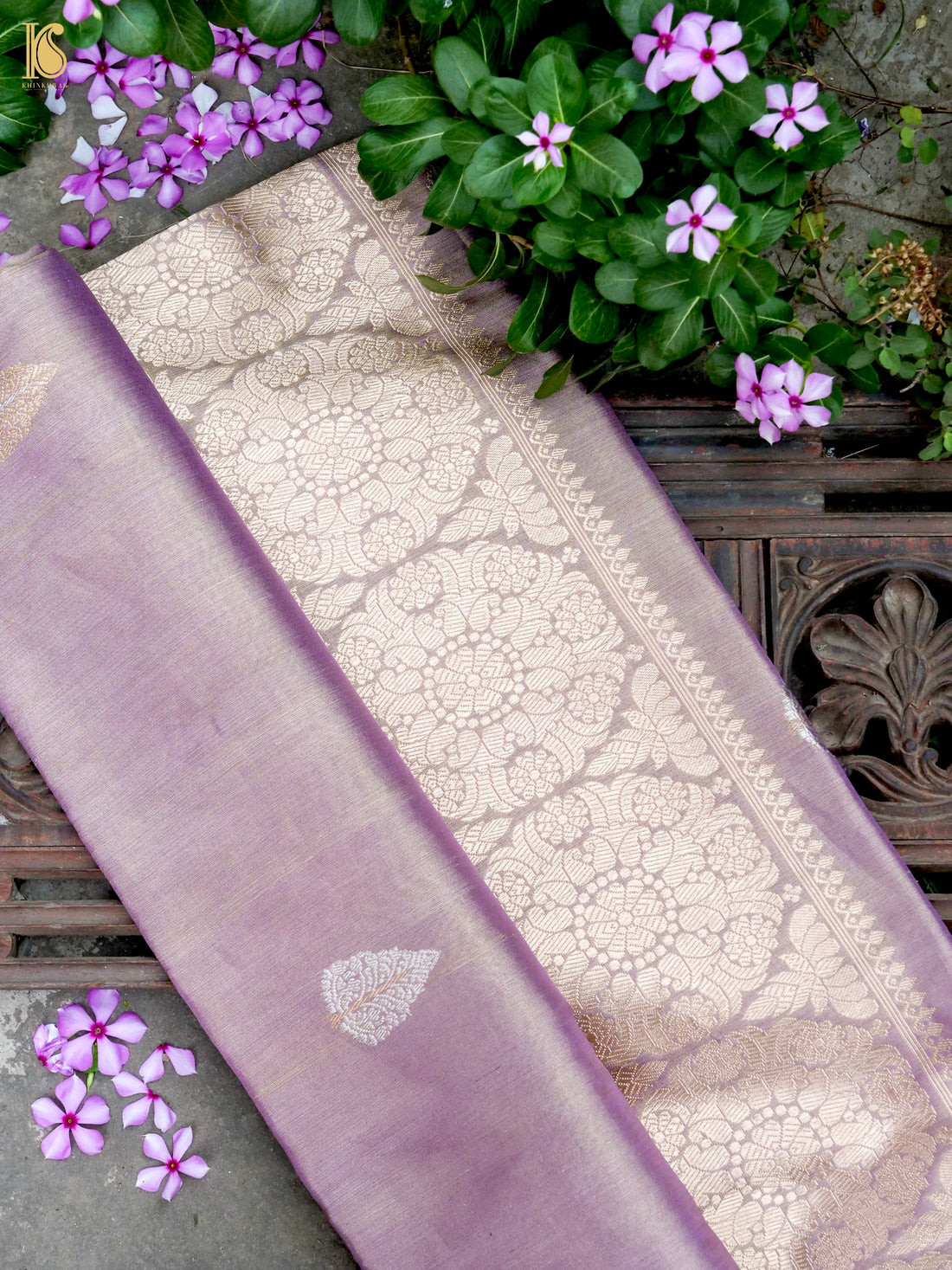 Handloom Banarasi Pure Silk Tissue Kadwa Ektara Saree