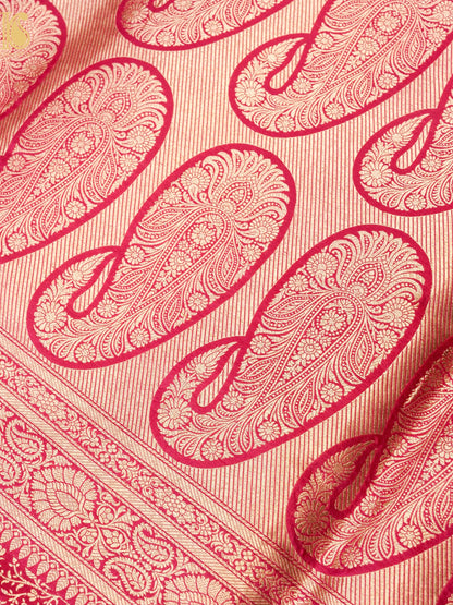 Handloom Banarasi Katan Silk Zari Tanchoi Saree