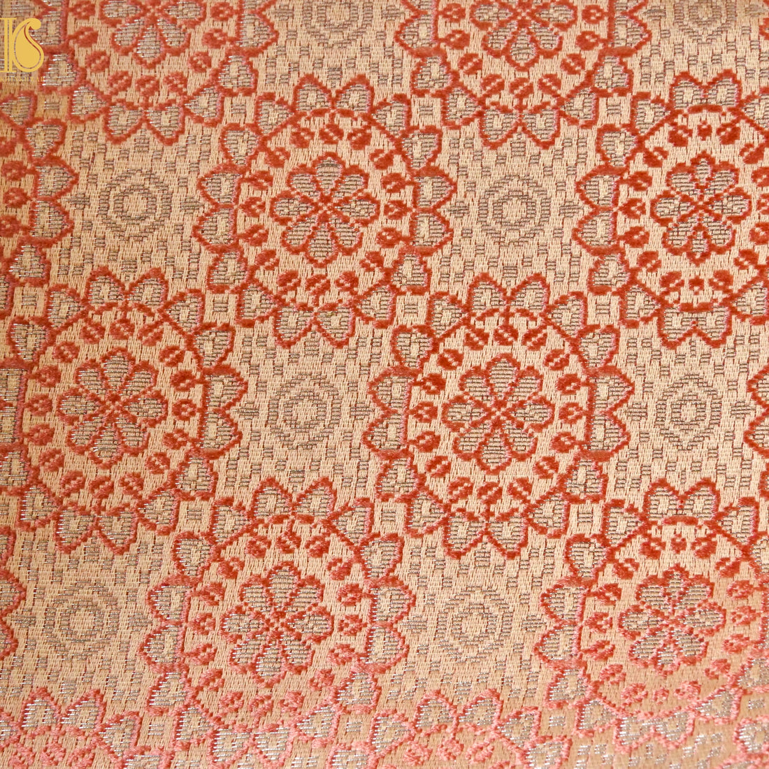Banarasi Semi Silk Fabric Jacquard Weaving