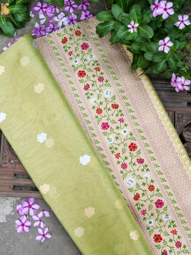 Handloom Banarasi Pure Silk Tissue Kadwa Saree