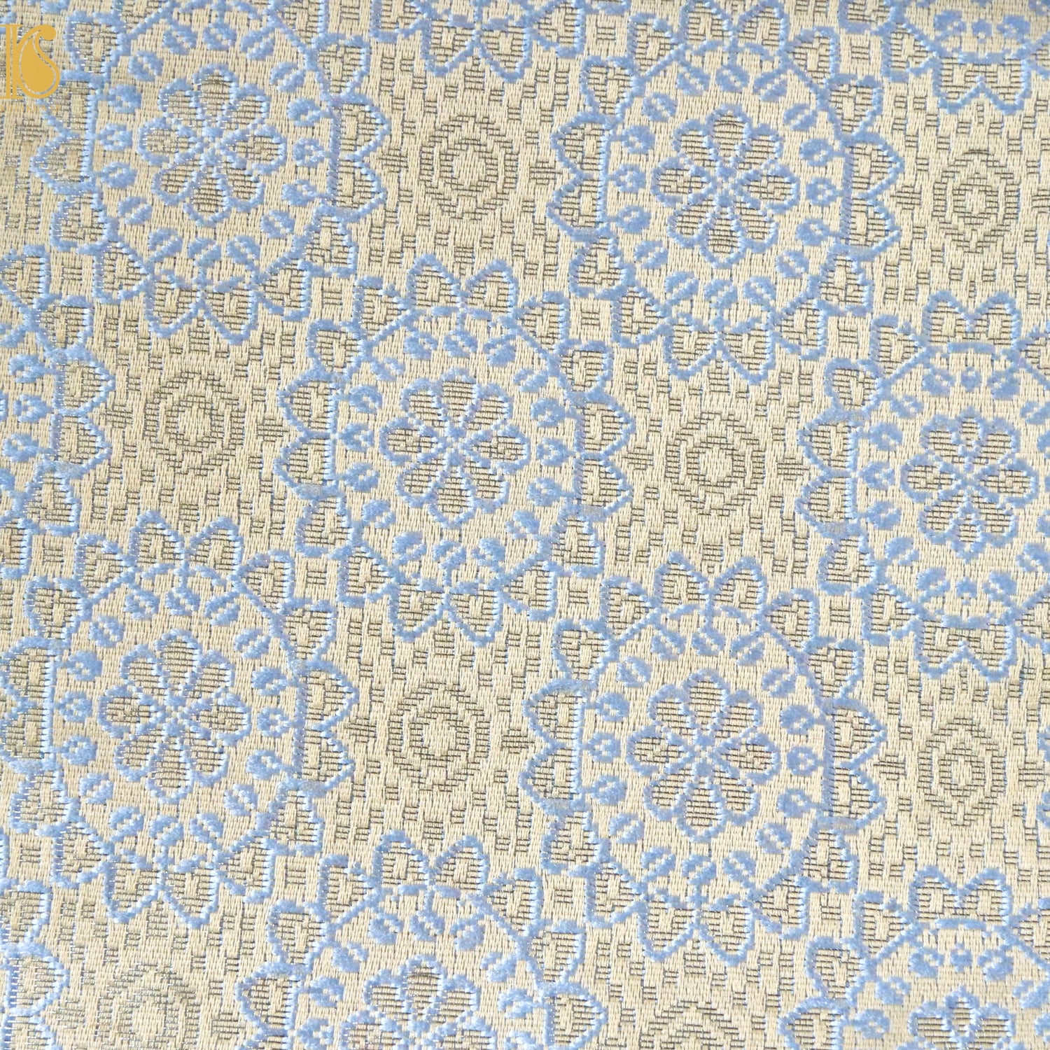 Banarasi Semi Silk Fabric Jacquard Weaving