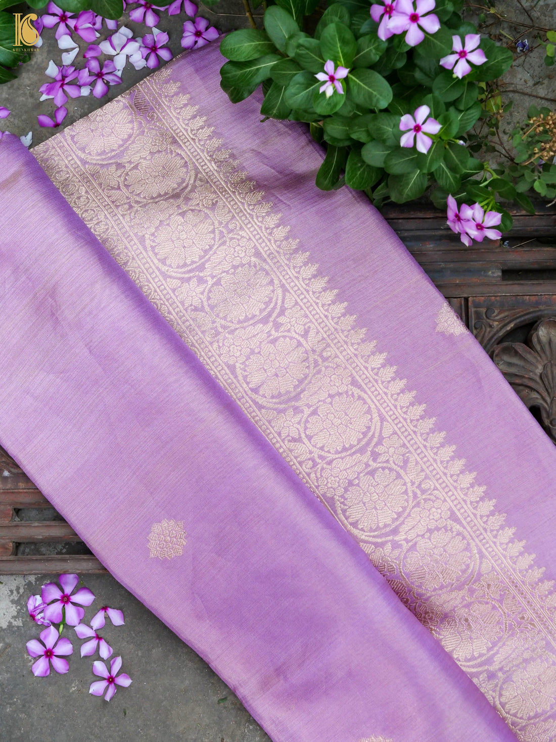 Handloom Banarasi Pure Silk Tissue Kadwa Ektara Saree