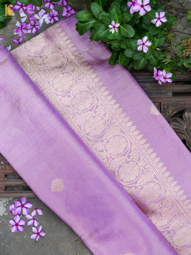 Handloom Banarasi Pure Silk Tissue Kadwa Ektara Saree