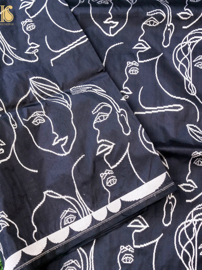 Handloom Banarasi Silk Tanchoi Face Saree