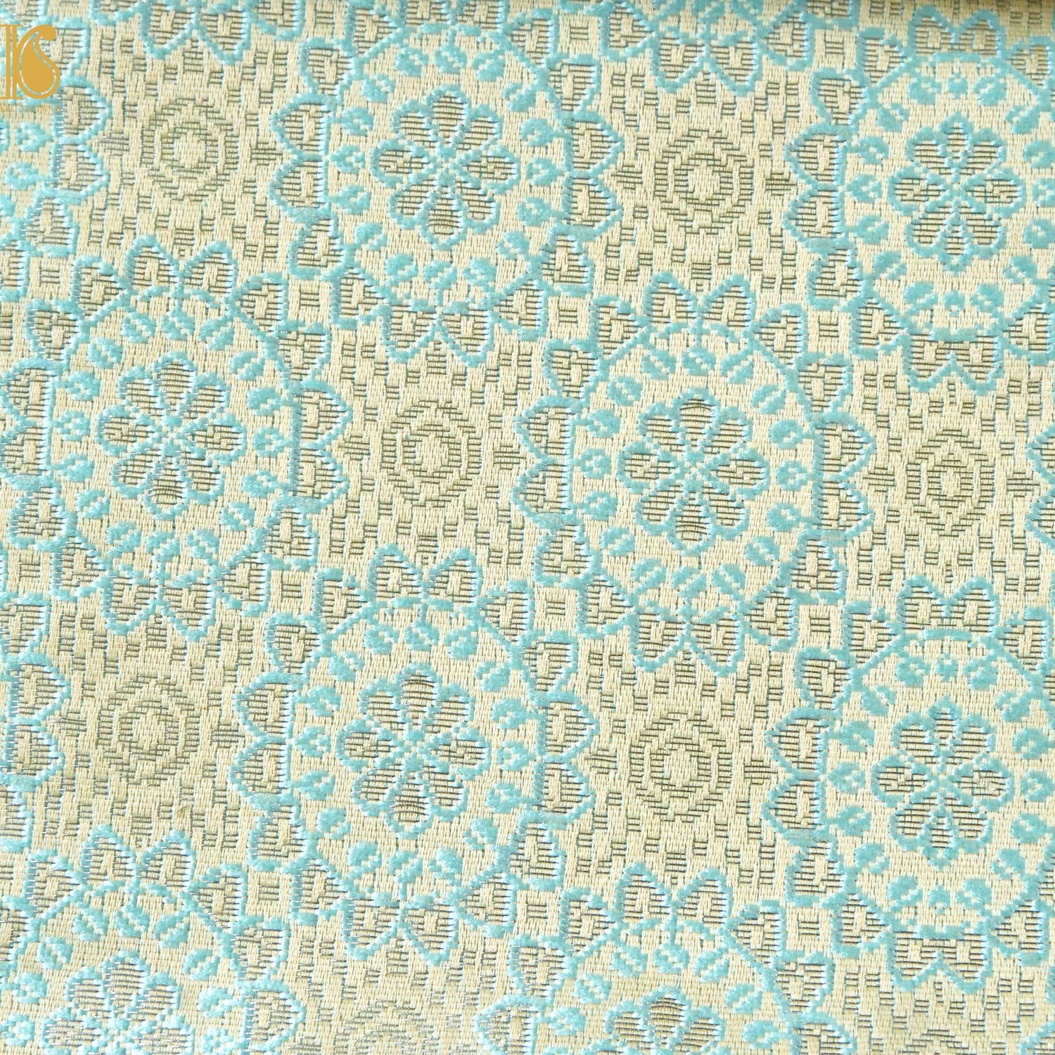 Banarasi Semi Silk Fabric Jacquard Weaving