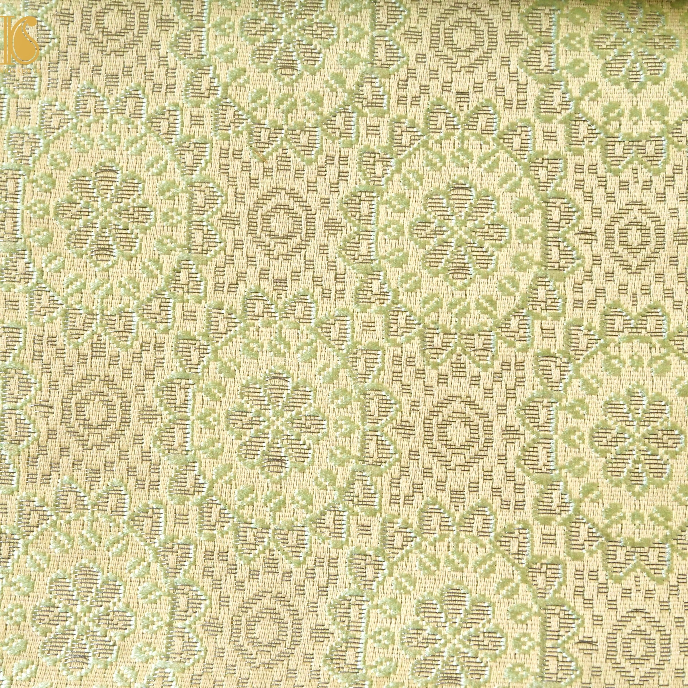 Banarasi Semi Silk Fabric Jacquard Weaving