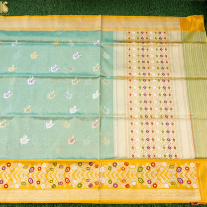 Handloom Banarasi Pure Silk Tissue Kadwa Saree
