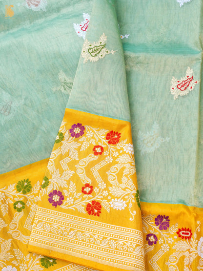 Handloom Banarasi Pure Silk Tissue Kadwa Saree