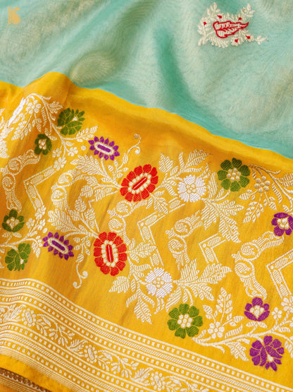 Handloom Banarasi Pure Silk Tissue Kadwa Saree