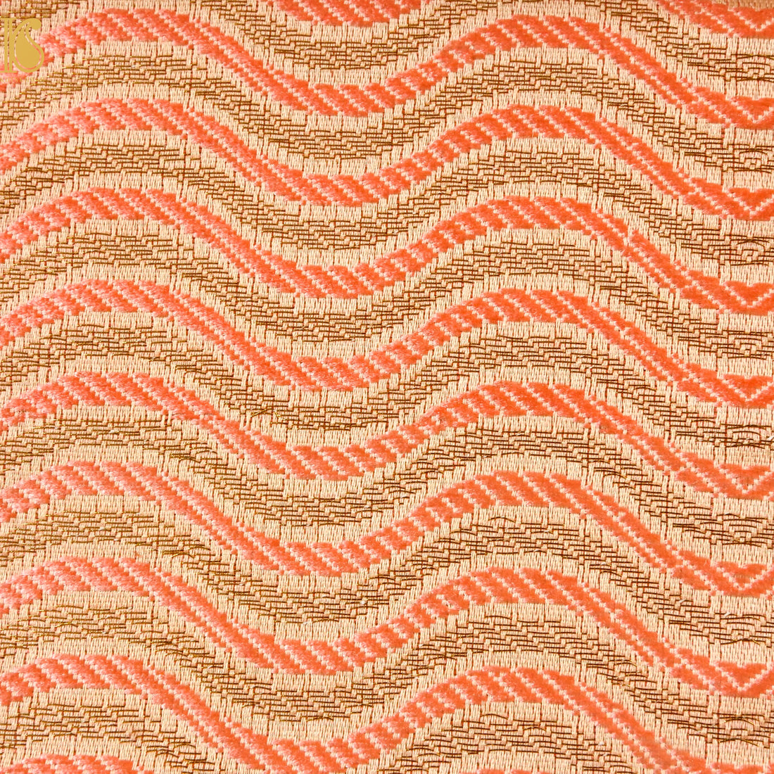 Banarasi Semi Silk Fabric Jacquard Weaving