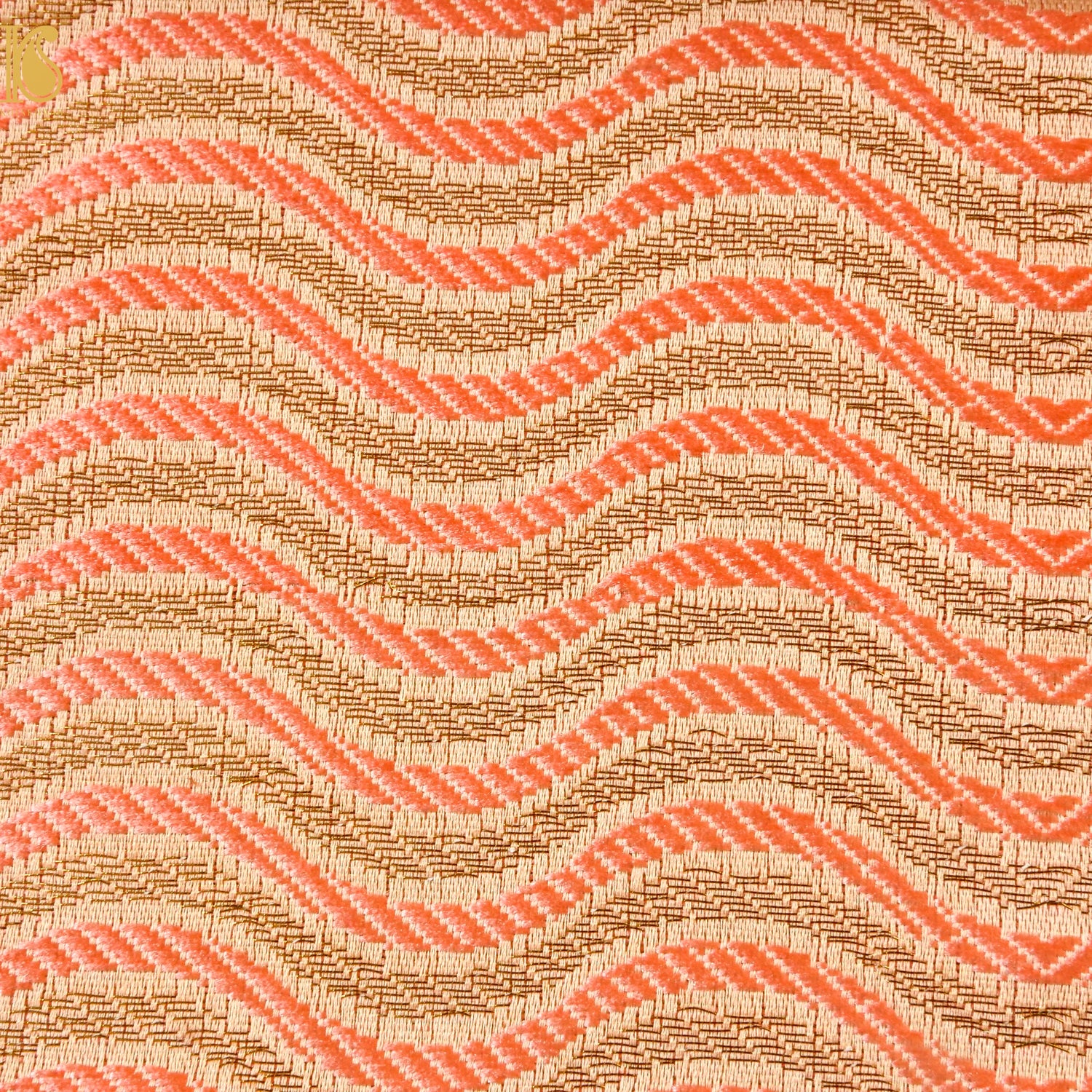 Banarasi Semi Silk Fabric Jacquard Weaving