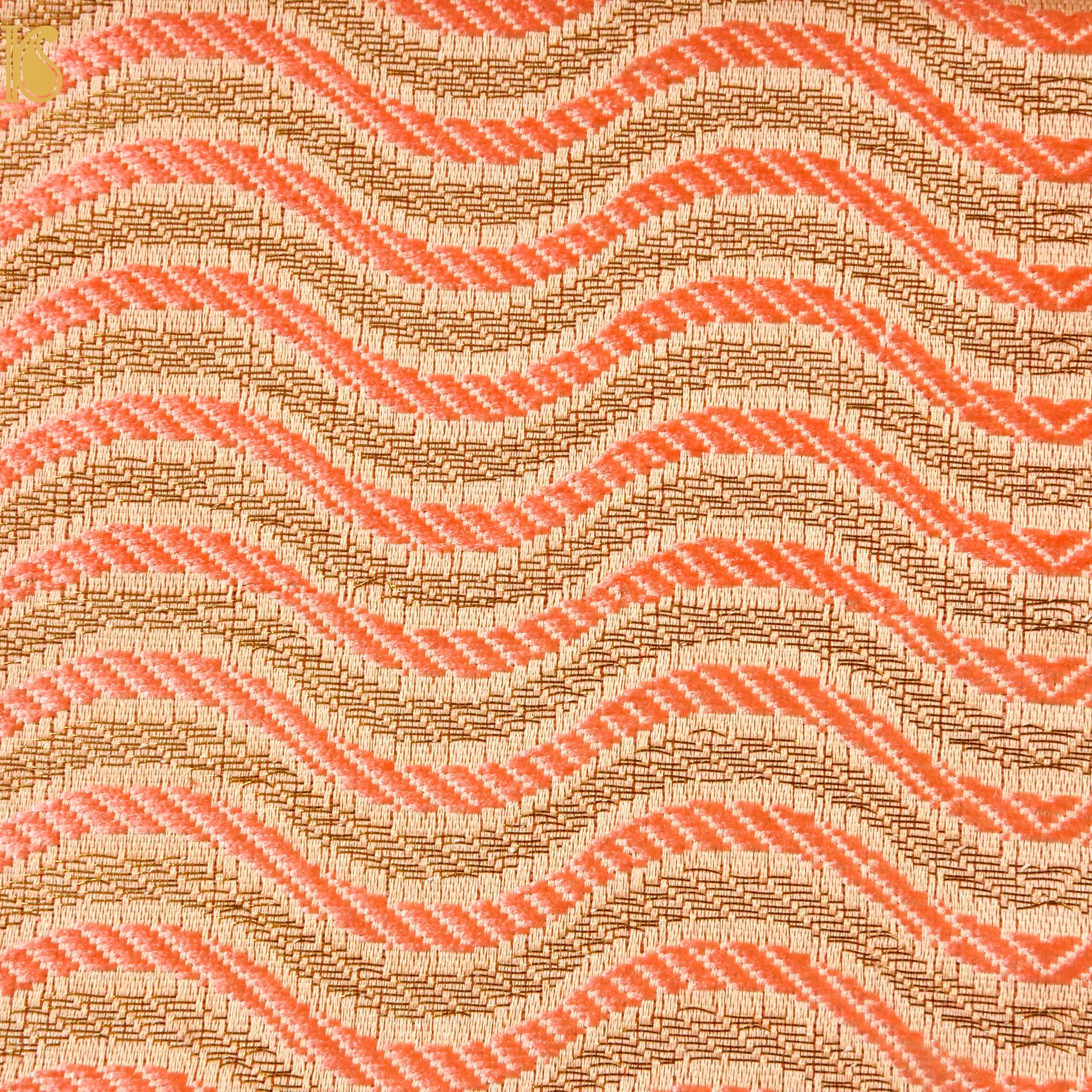 Banarasi Semi Silk Fabric Jacquard Weaving