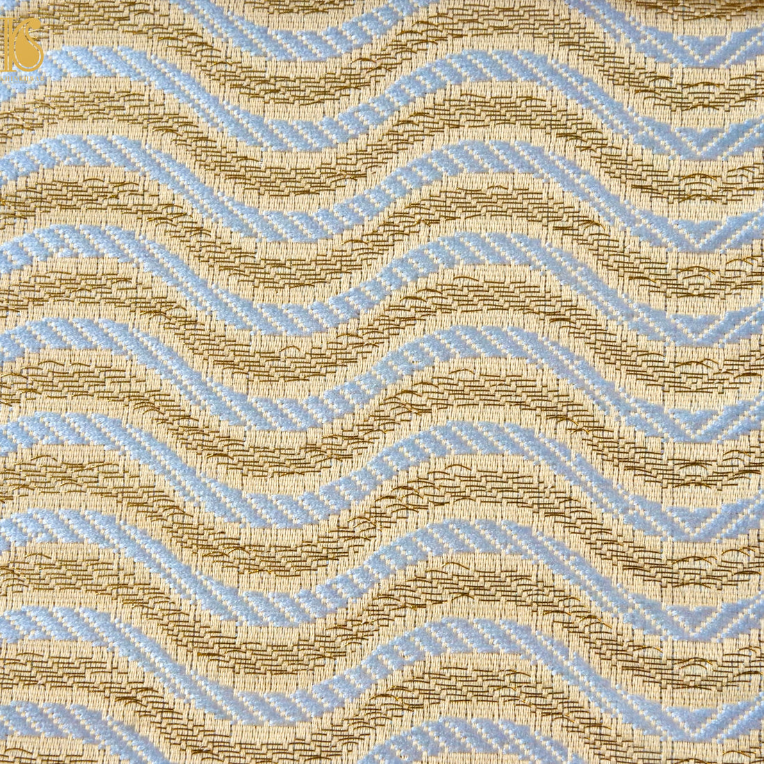 Banarasi Semi Silk Fabric Jacquard Weaving