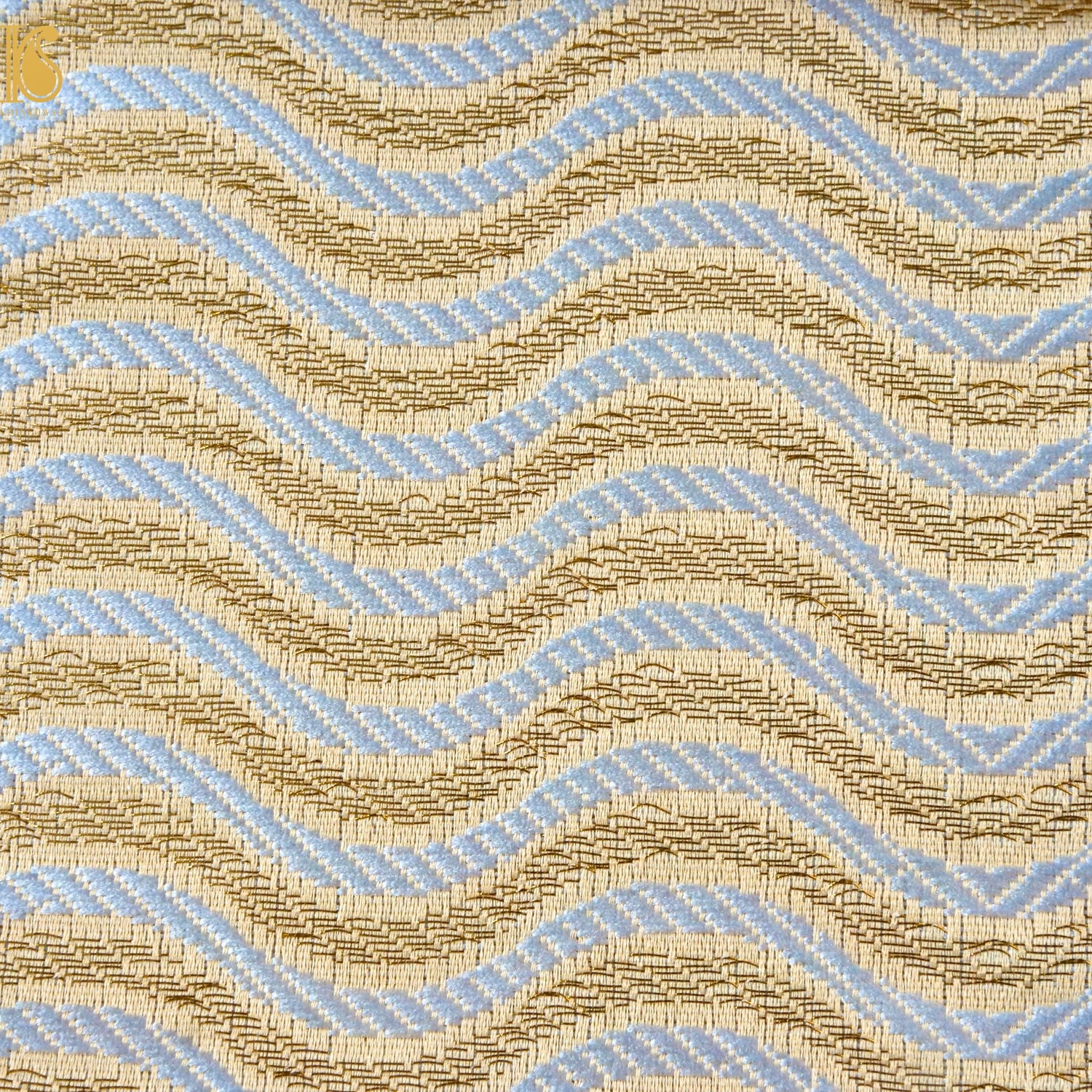 Banarasi Semi Silk Fabric Jacquard Weaving