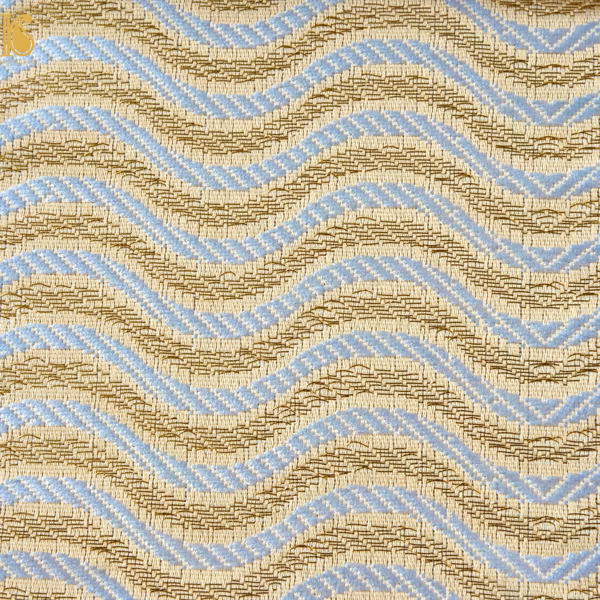 Banarasi Semi Silk Fabric Jacquard Weaving