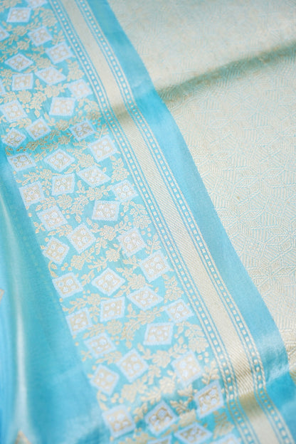 Handloom Banarasi Pure Silk Tissue Kadwa Saree
