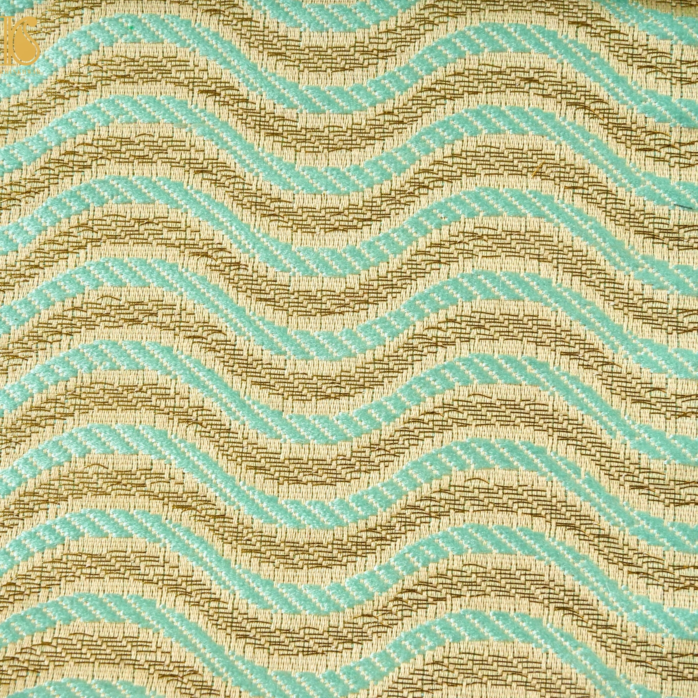 Banarasi Semi Silk Fabric Jacquard Weaving