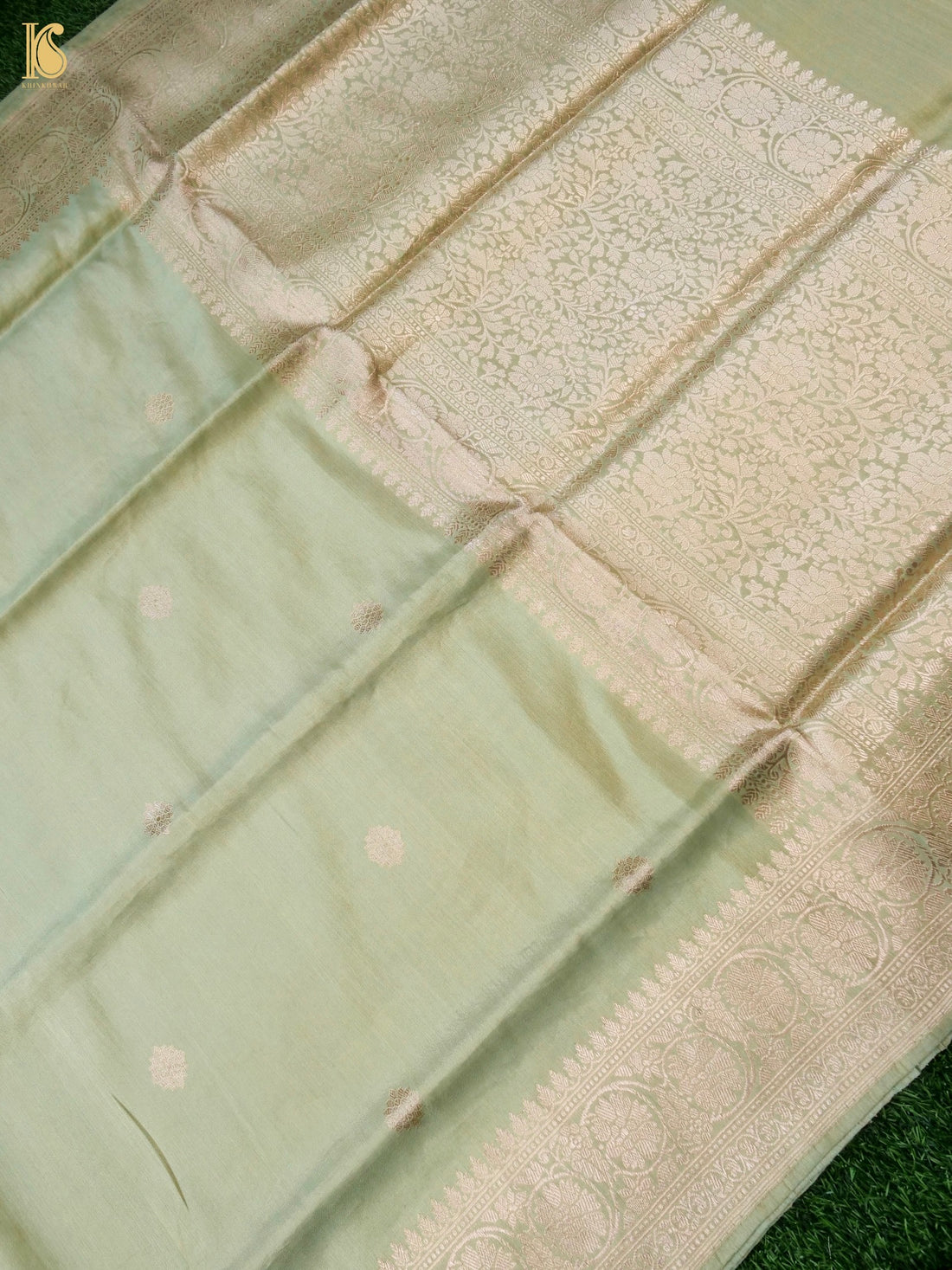 Handloom Banarasi Pure Silk Tissue Kadwa Ektara Saree