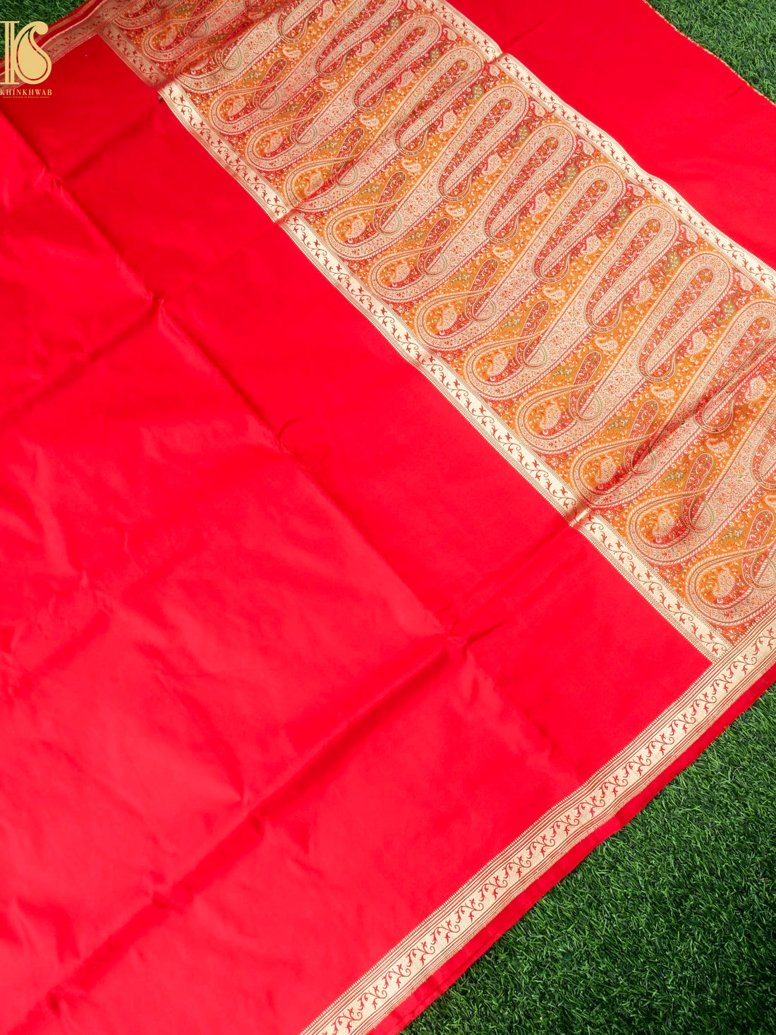 Handwoven Pure Mashru Satin Silk Tanchoi Banarasi Saree