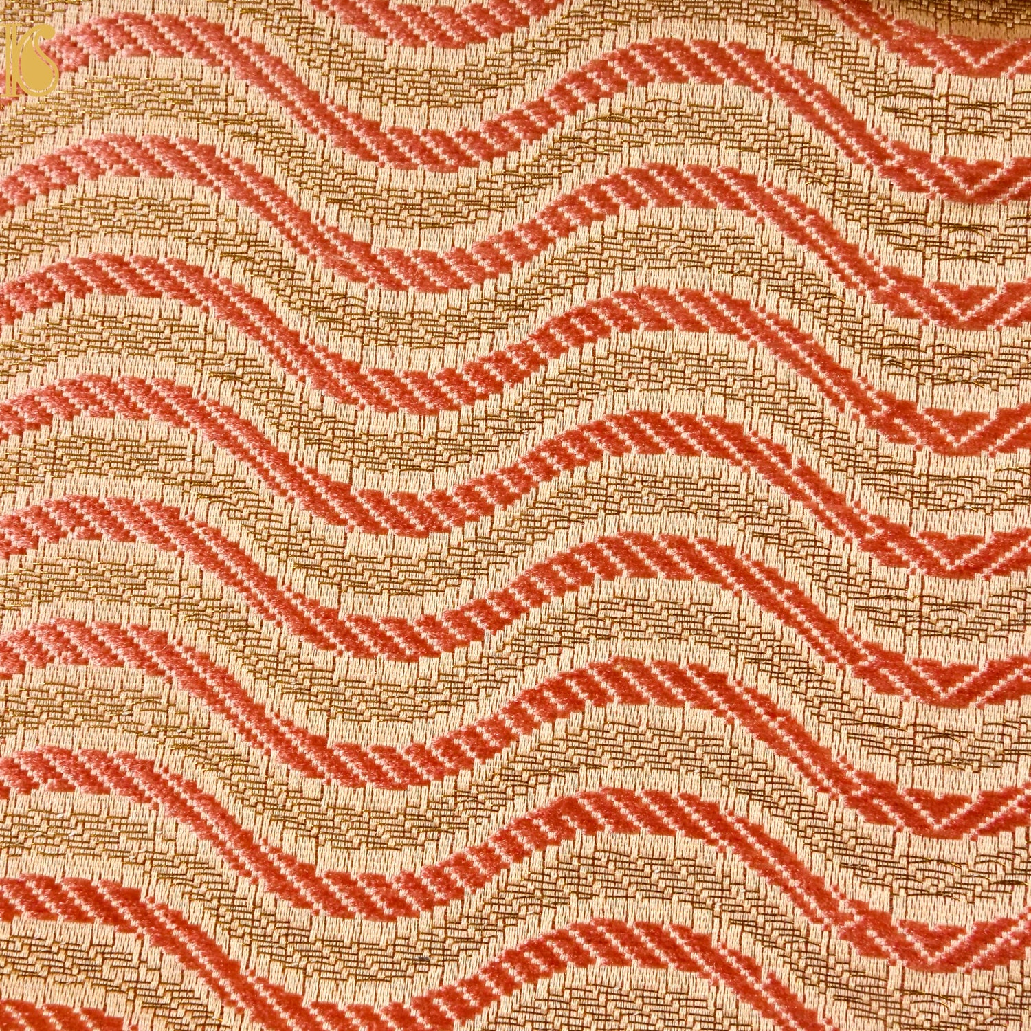 Banarasi Semi Silk Fabric Jacquard Weaving