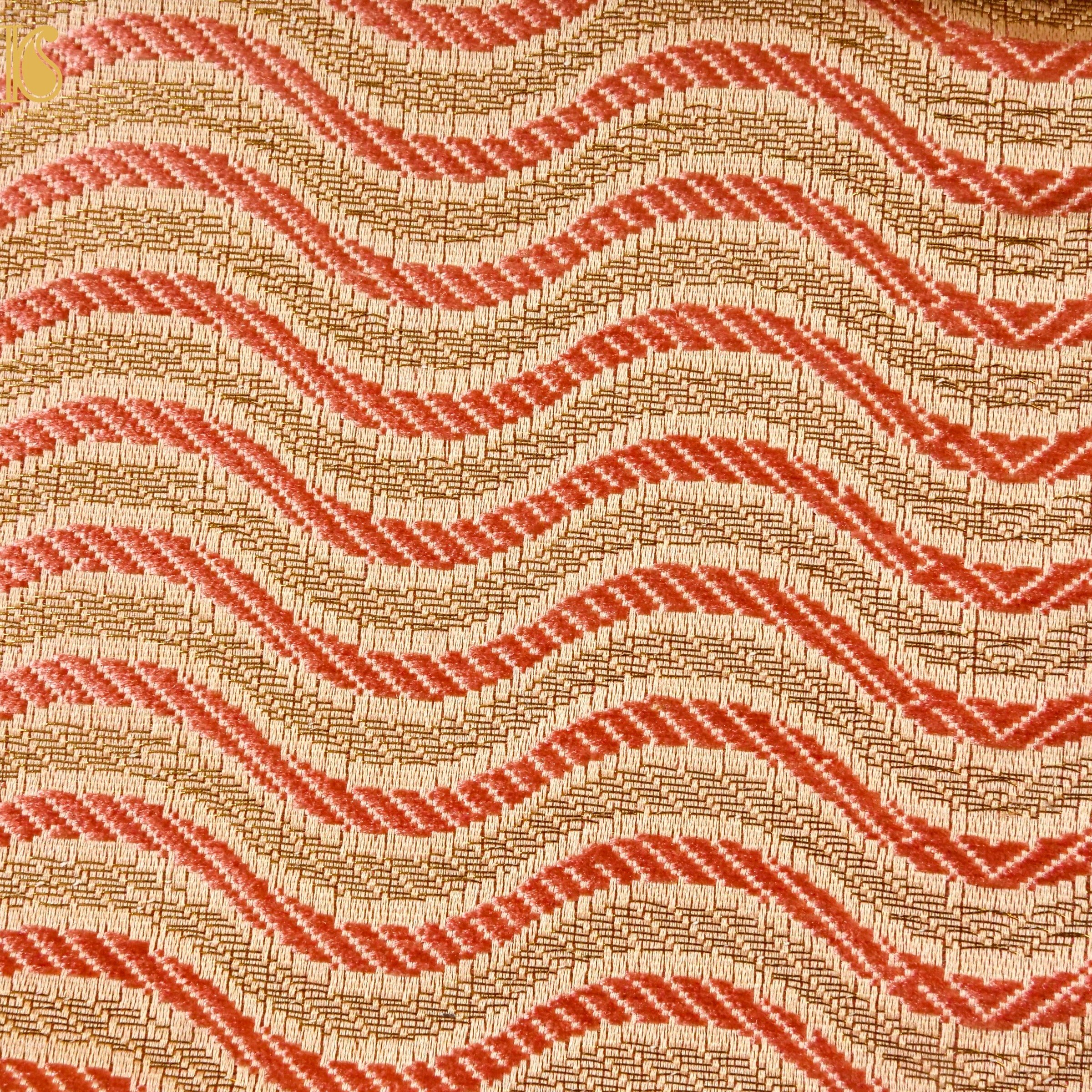 Banarasi Semi Silk Fabric Jacquard Weaving