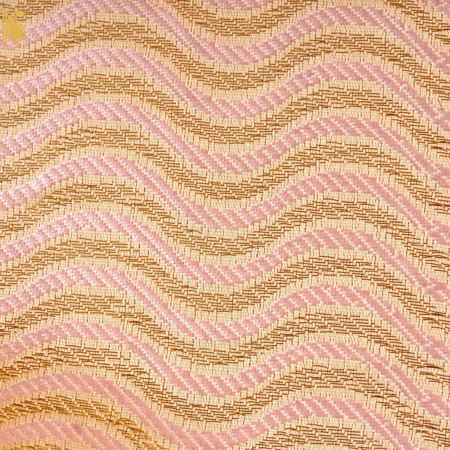 Banarasi Semi Silk Fabric Jacquard Weaving