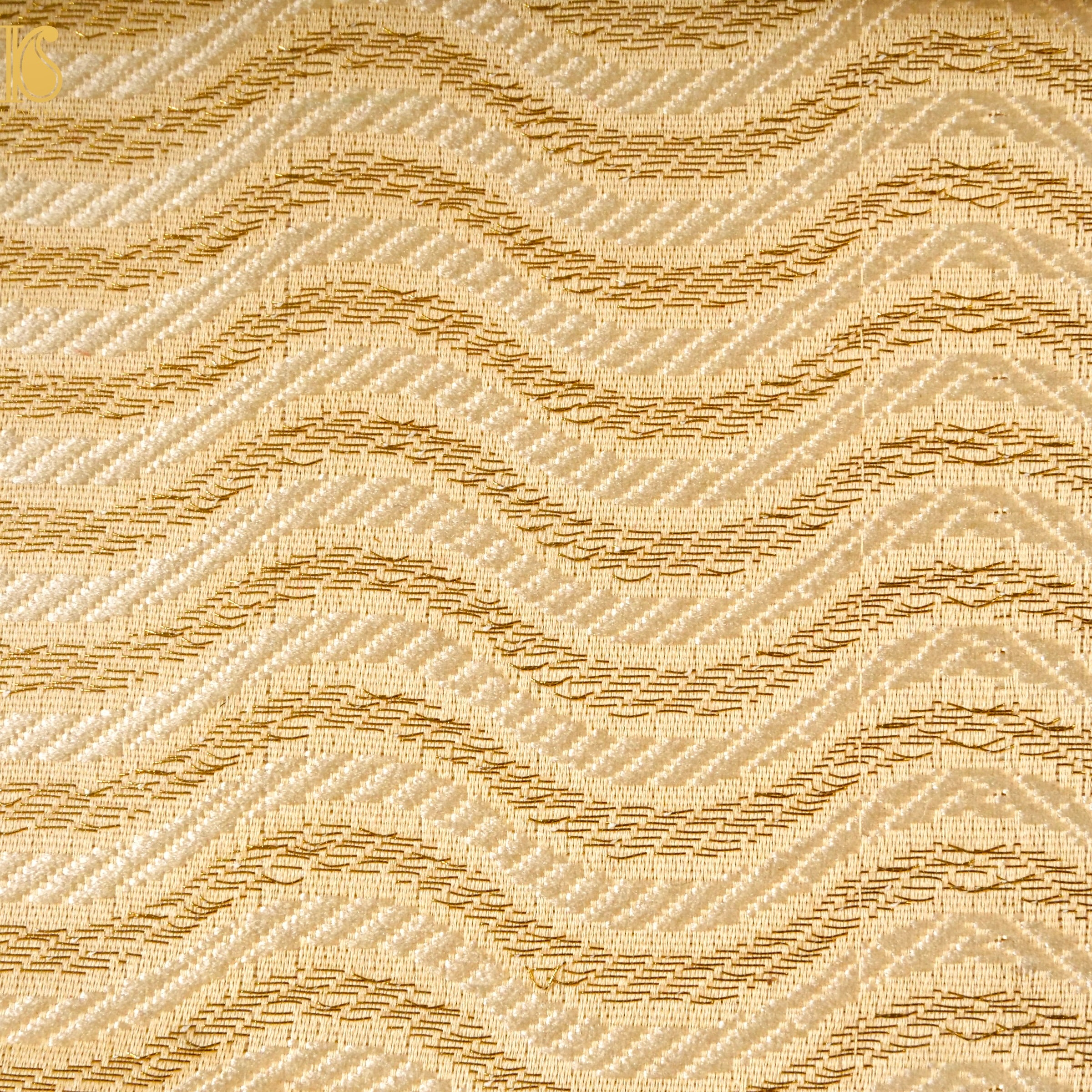 Banarasi Semi Silk Fabric Jacquard Weaving