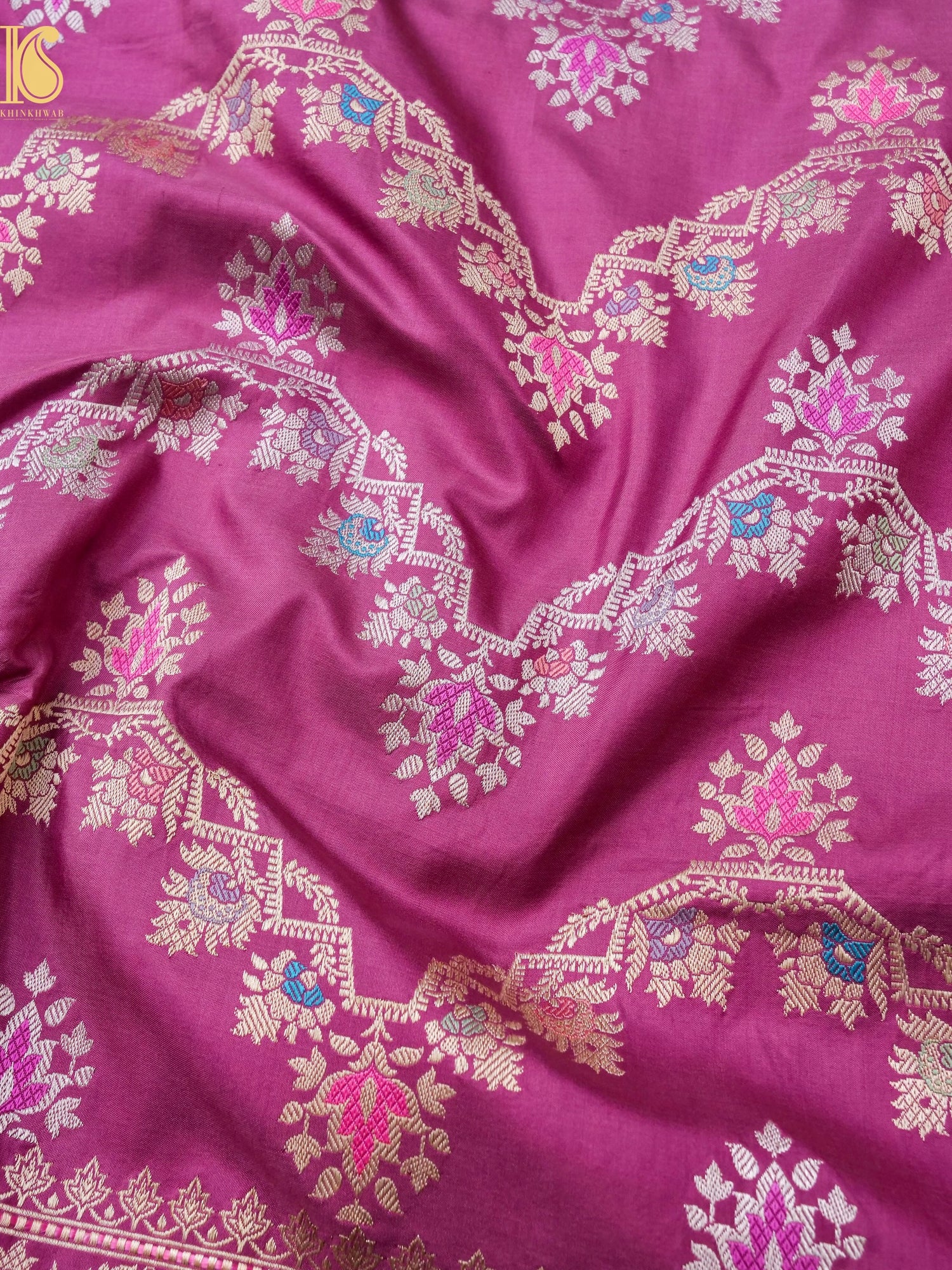 Banarasi Handloom Pure Katan Silk Kadwa Saree