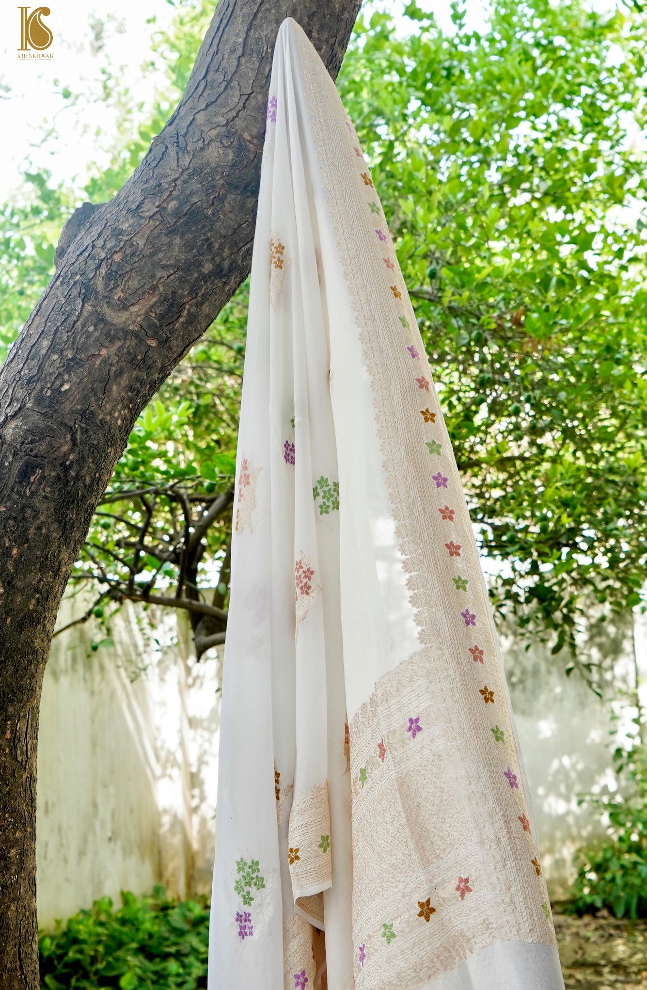 Handloom Georgette Banarasi Dyeable Dupatta